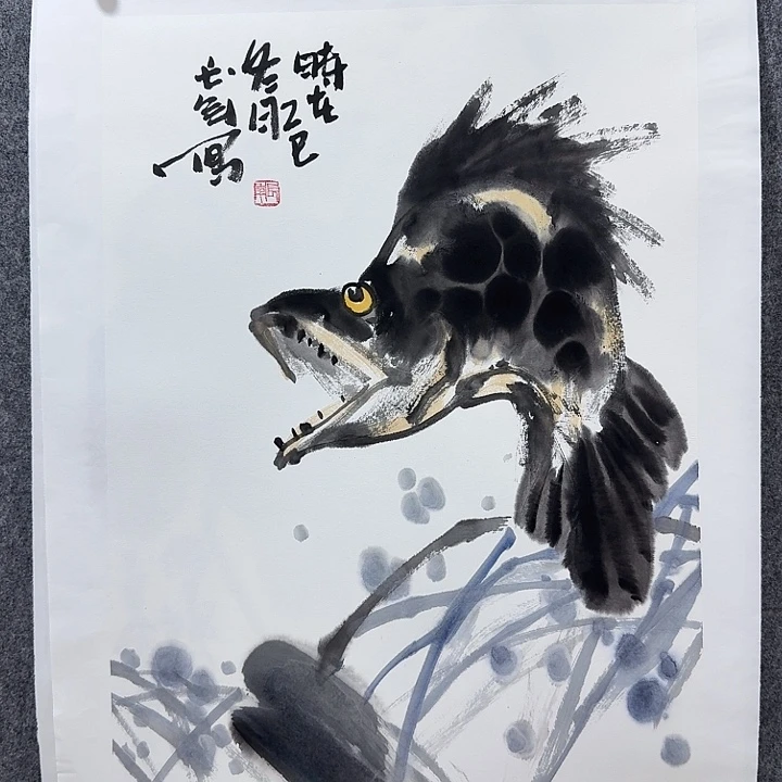 国画靳长年老师手绘作品
