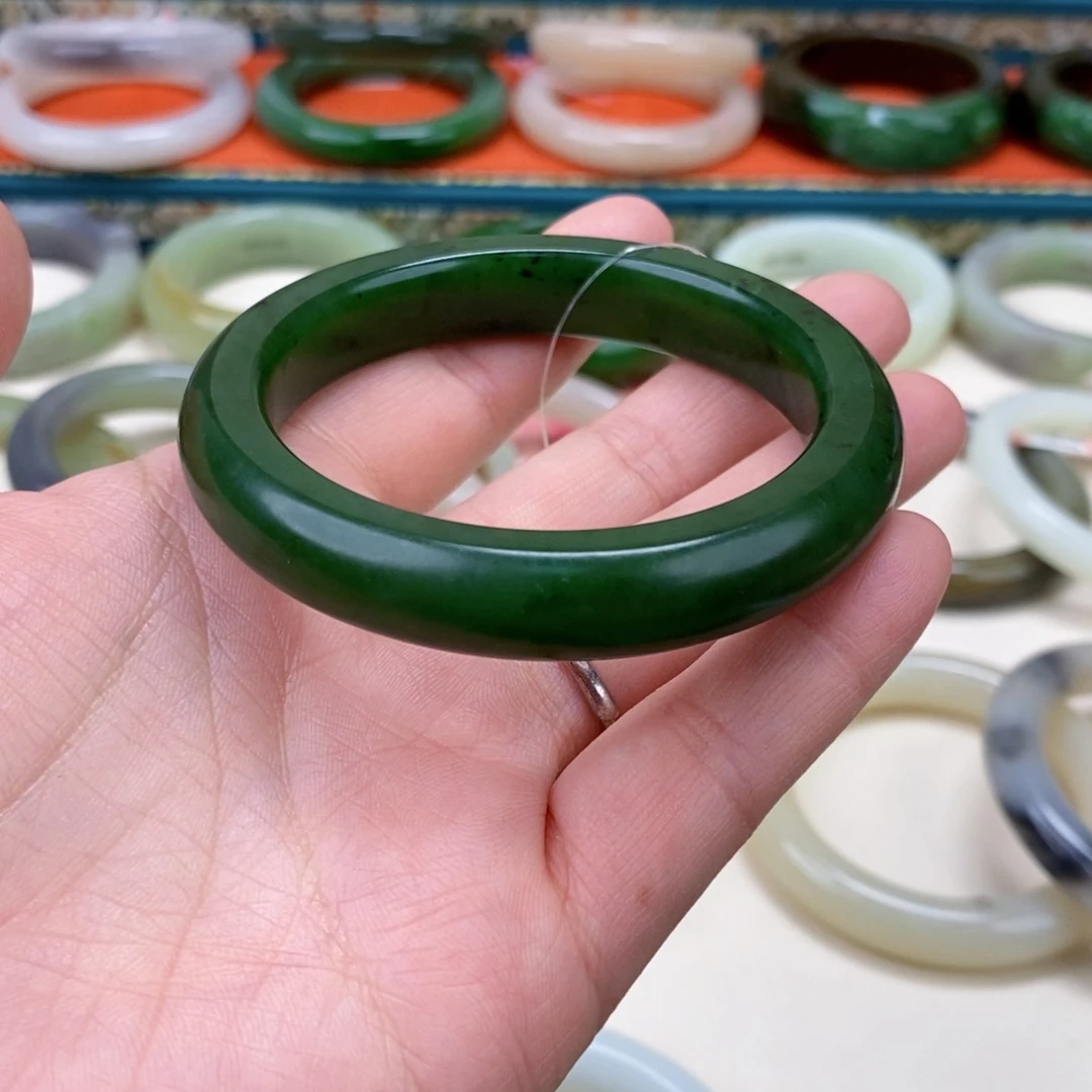 和田玉手镯56.3未镶嵌扣