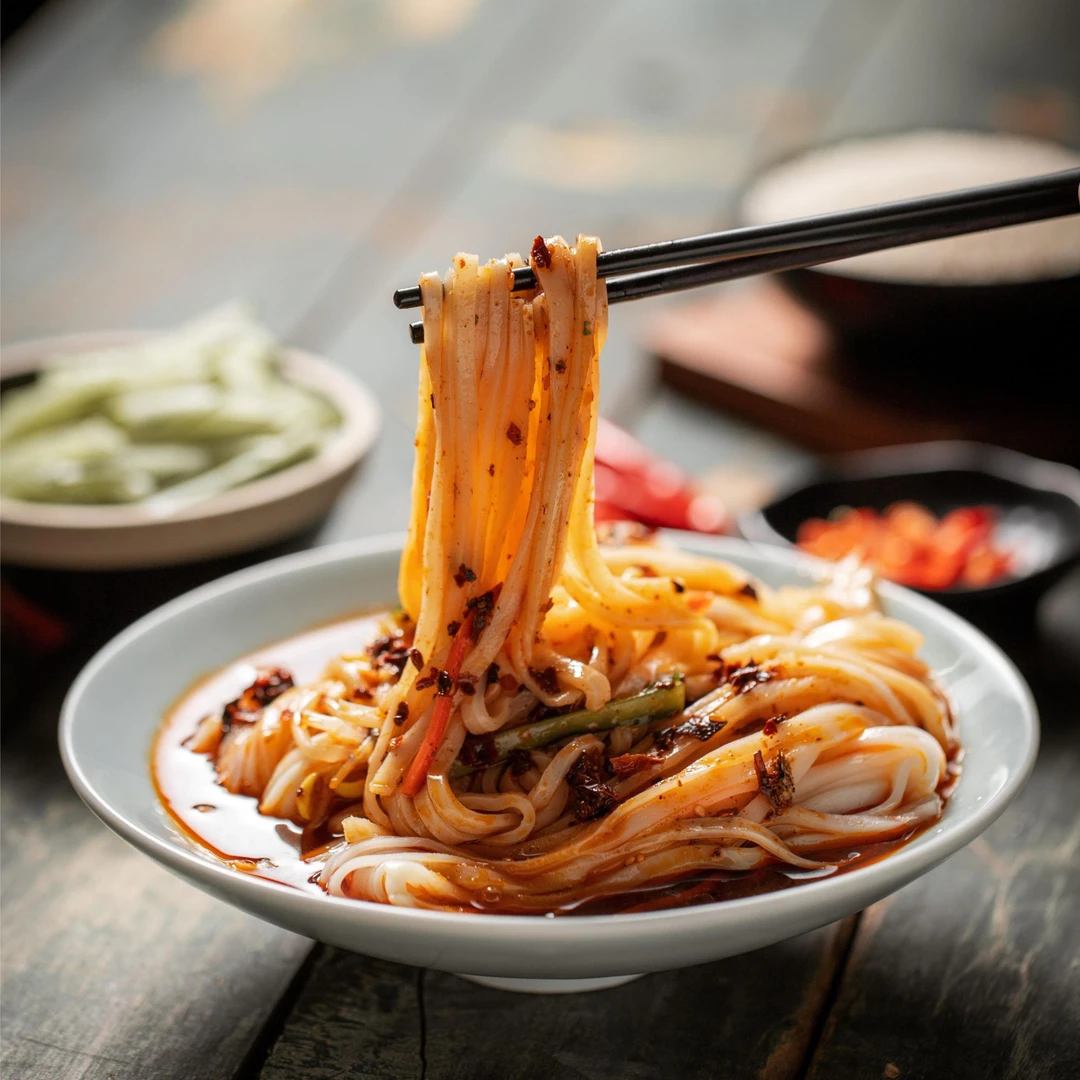 大份量380克x6袋正宗汉中凉皮米皮面皮开袋即食免煮无添加剂