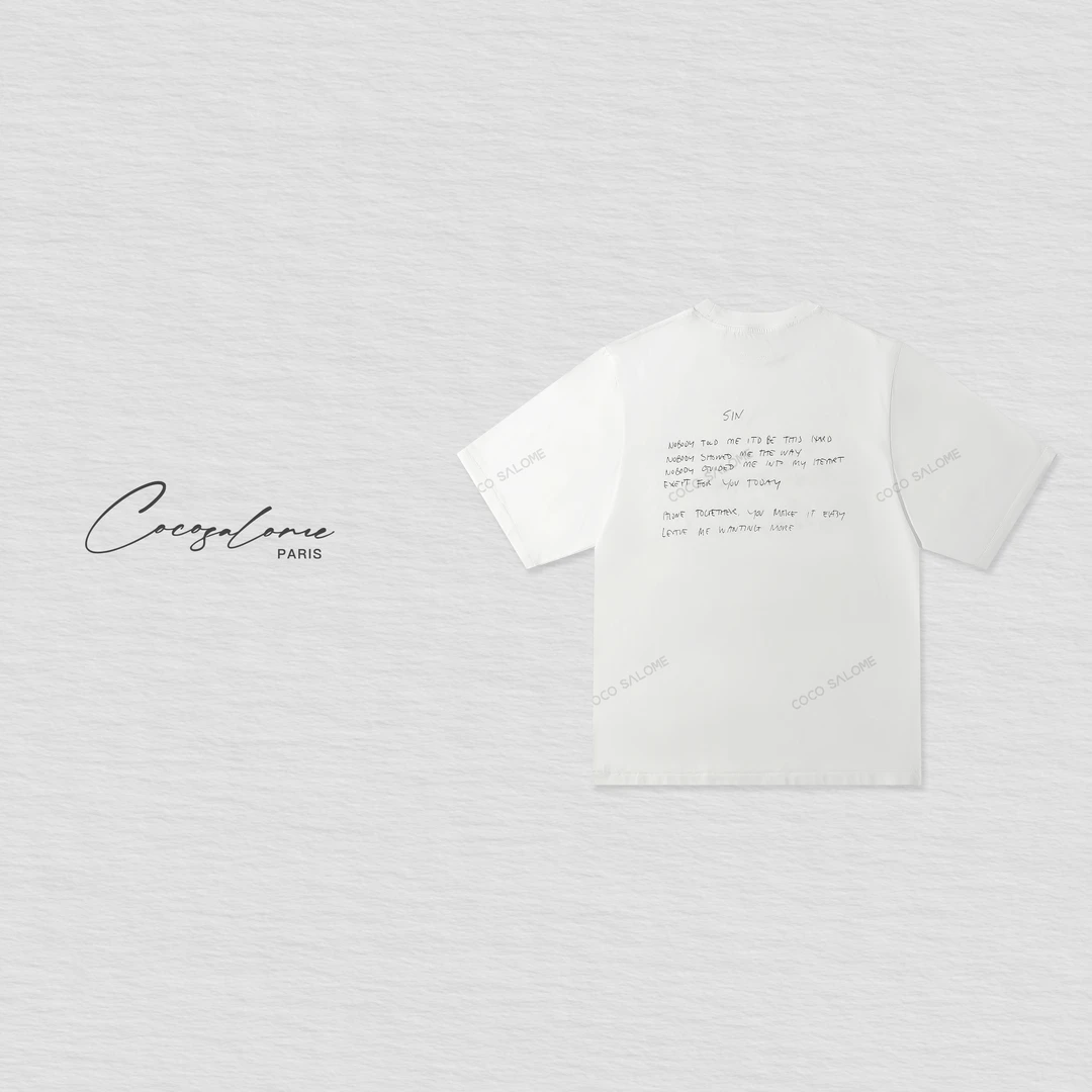 韩彬彬"小众T"极简字母设计痞帅炸街风女装显瘦打底短袖228Y-2