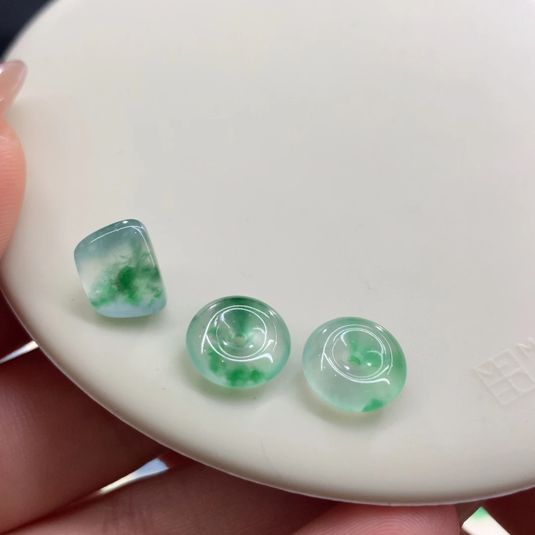 翡翠散珠小精品平安扣