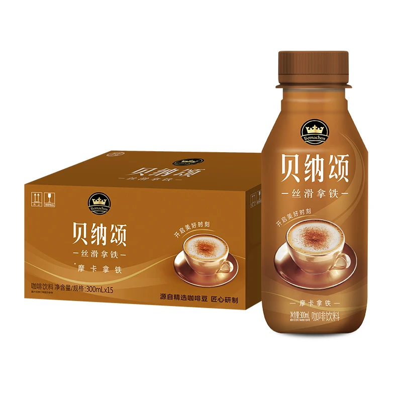 康师傅贝纳颂咖啡摩卡拿铁300ml丝滑拿铁咖啡饮料饮品