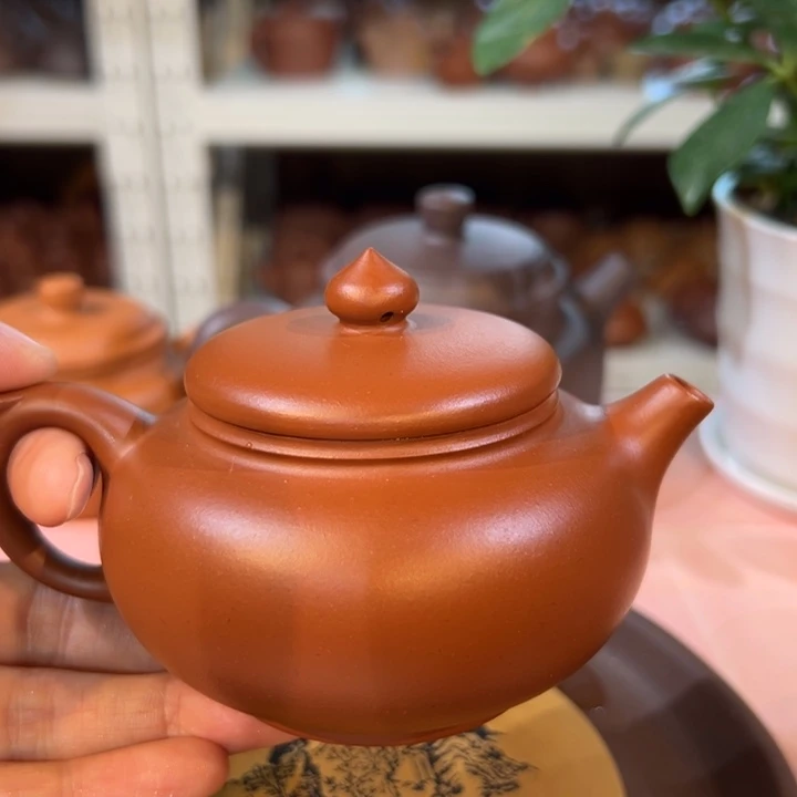 茶壶紫砂小樱桃红泥180c c