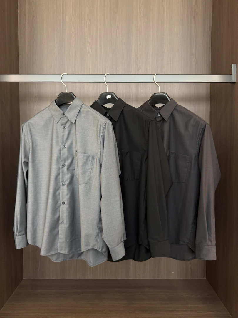 Cyninoid Lem风格抗皱法式微宽松静奢休闲老钱风长期主义衬衫1415