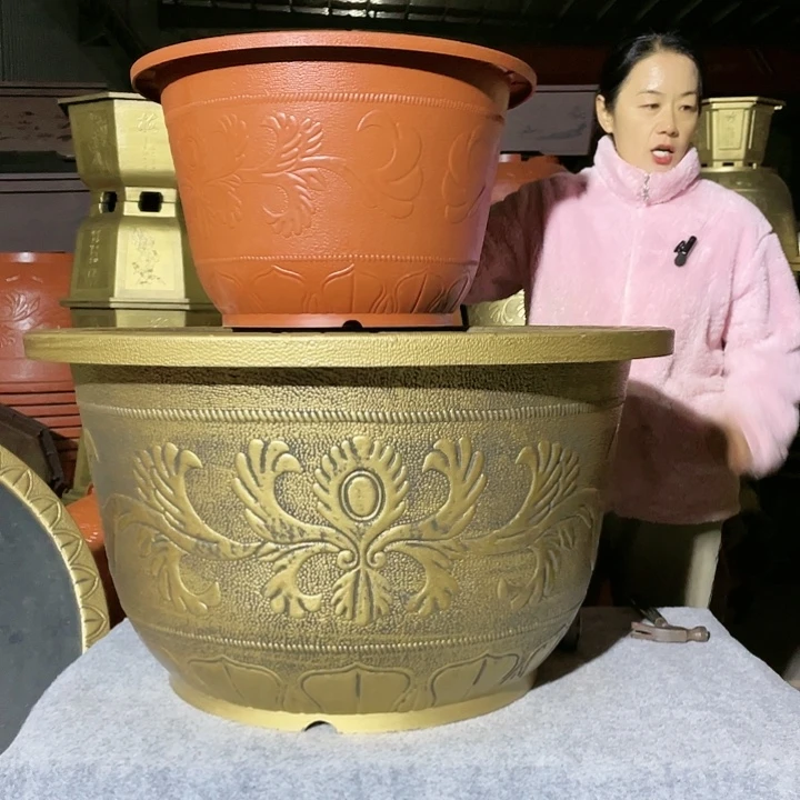 圆盆红色六零两个