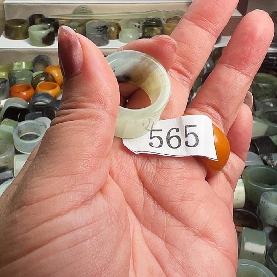 【闪购商品】未镶嵌蛇纹石玉戒指@*哥