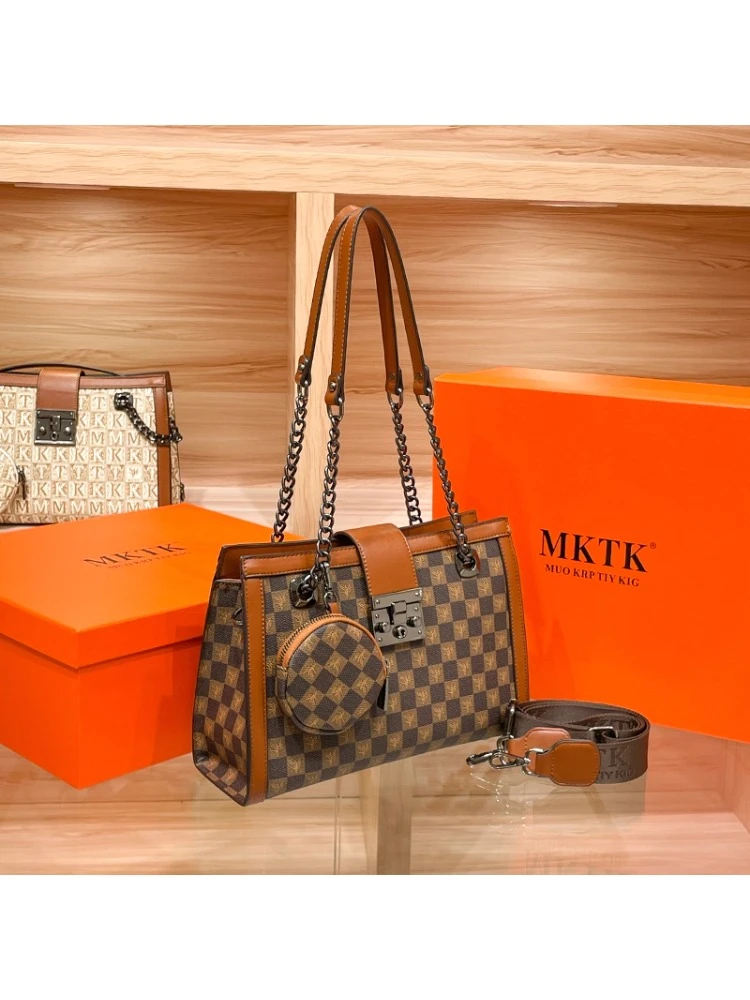 香港品牌包包女2025新款时尚大容量单肩包复古软皮斜挎手提杀手包