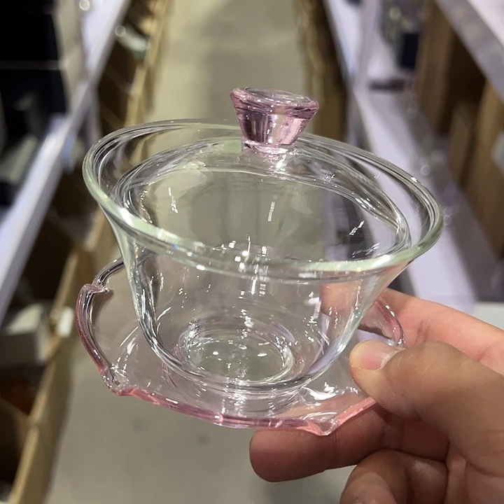 盖碗 粉色 3才盖碗