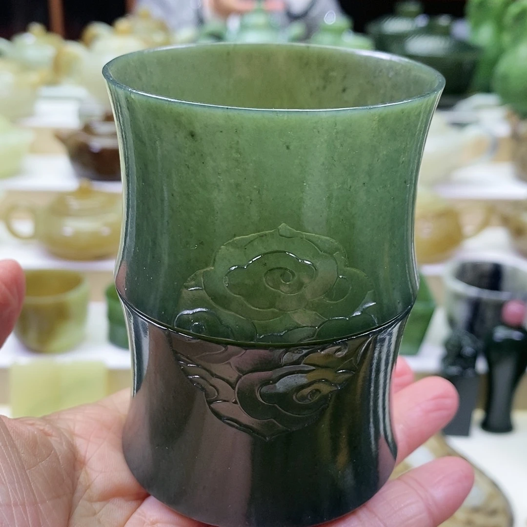 和田玉茶碗未镶嵌240m l