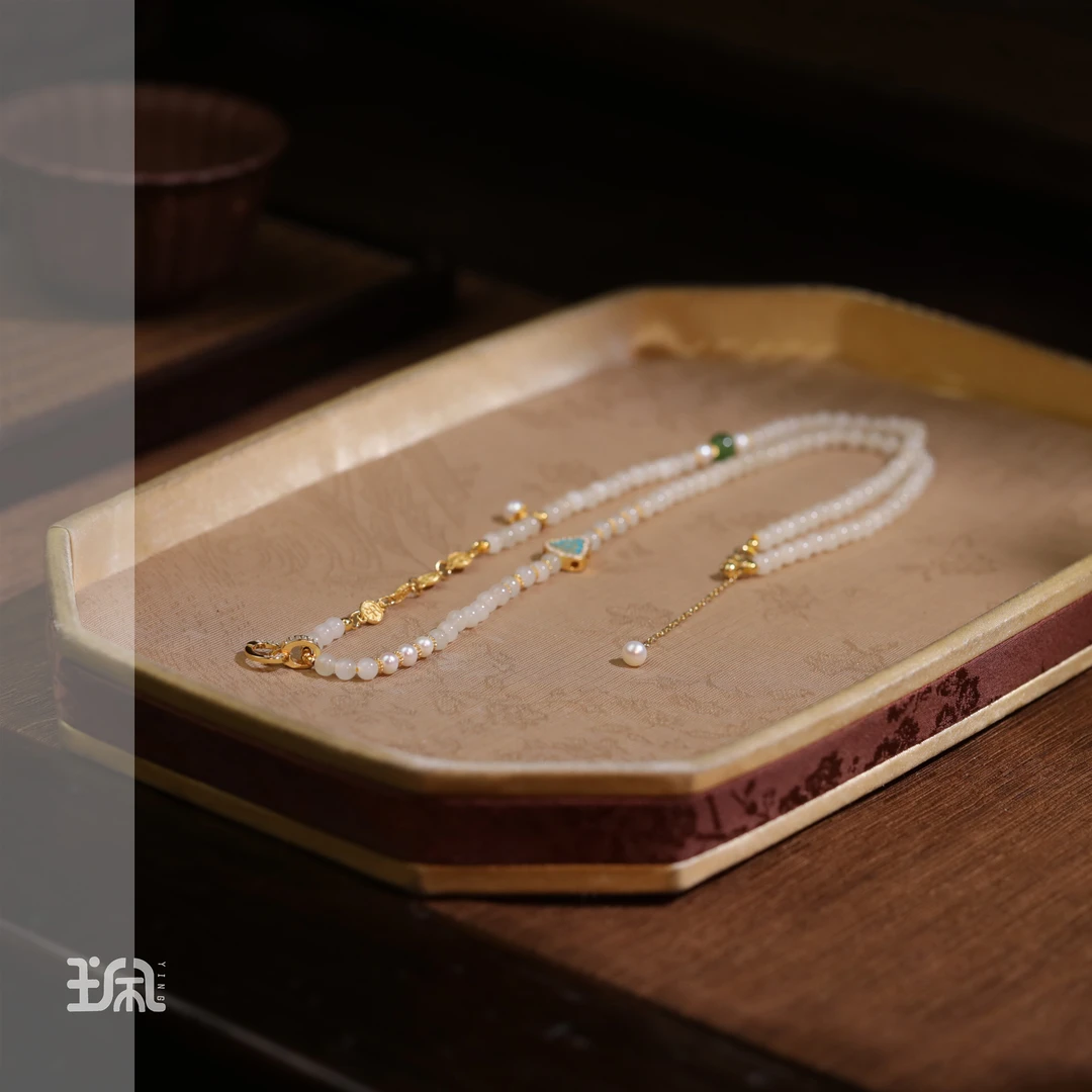 采珍|和田玉*项链*S925银镀金YJB25030302多样性发其一(Y）