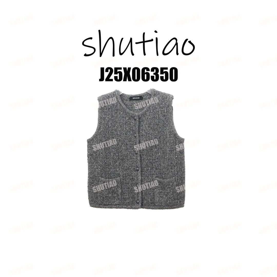 【SHUTIAO】2025秋冬：新款小众设计款马甲J25X06350