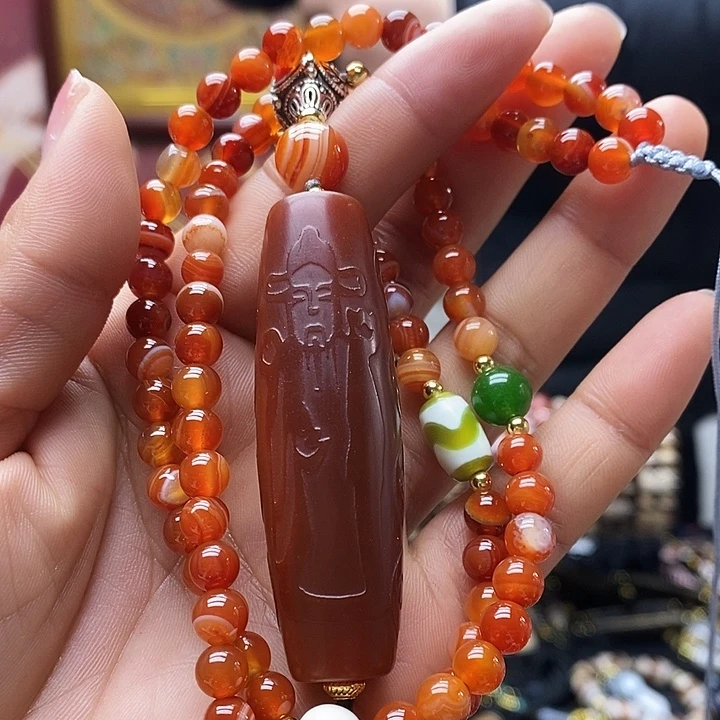 玛瑙/玉髓合金颈饰