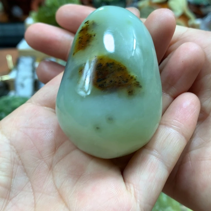 蛇纹石玉未镶嵌手把件