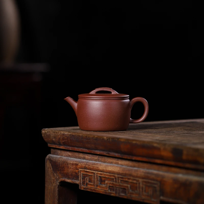 200ml特价处理半手工汉瓦壶原矿紫泥宜兴紫砂壶家用功夫茶具茶壶