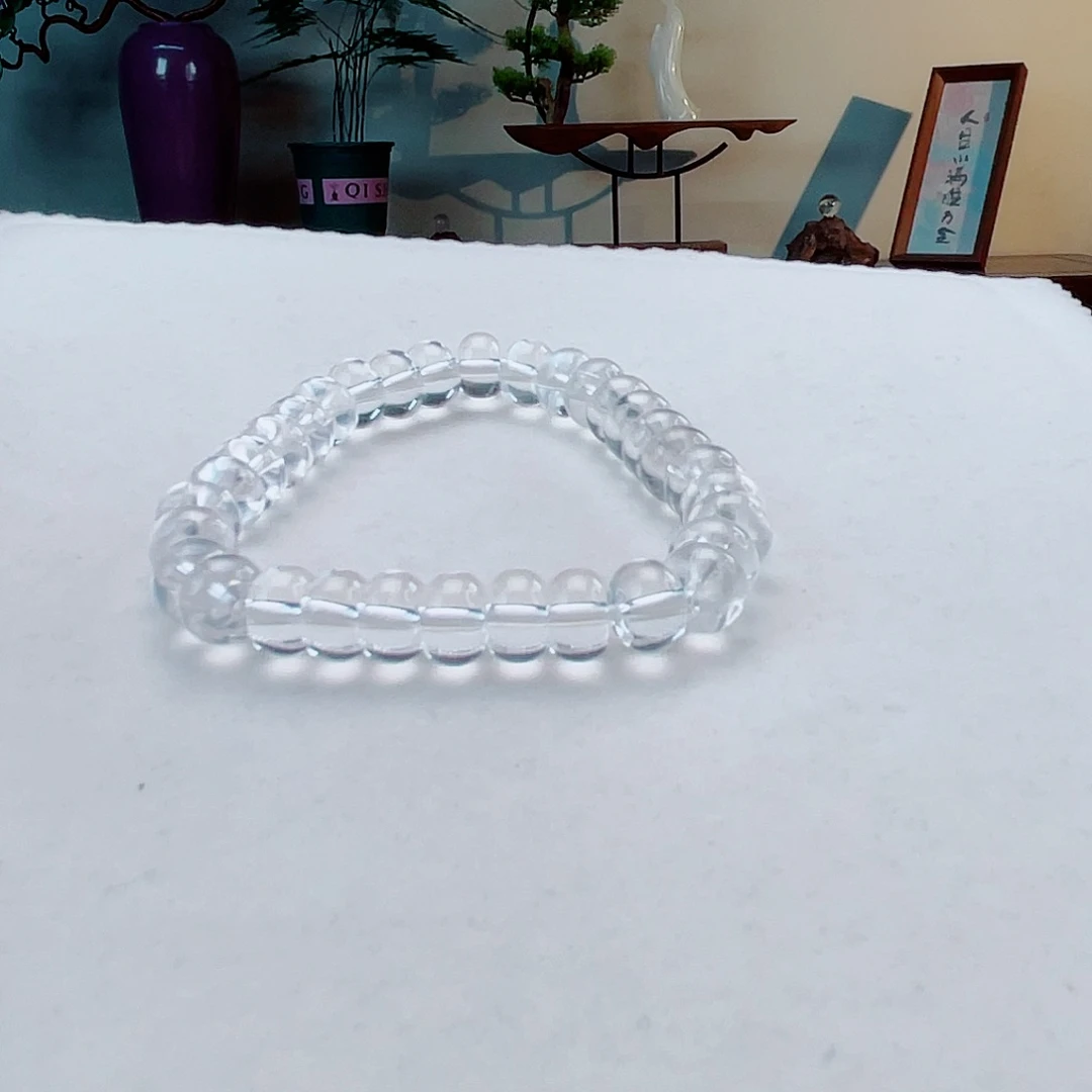 水晶手链未镶嵌算盘珠手链