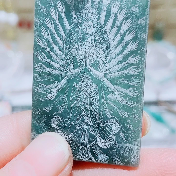 翡翠未镶嵌颈饰天然缅甸翡翠A货吊坠