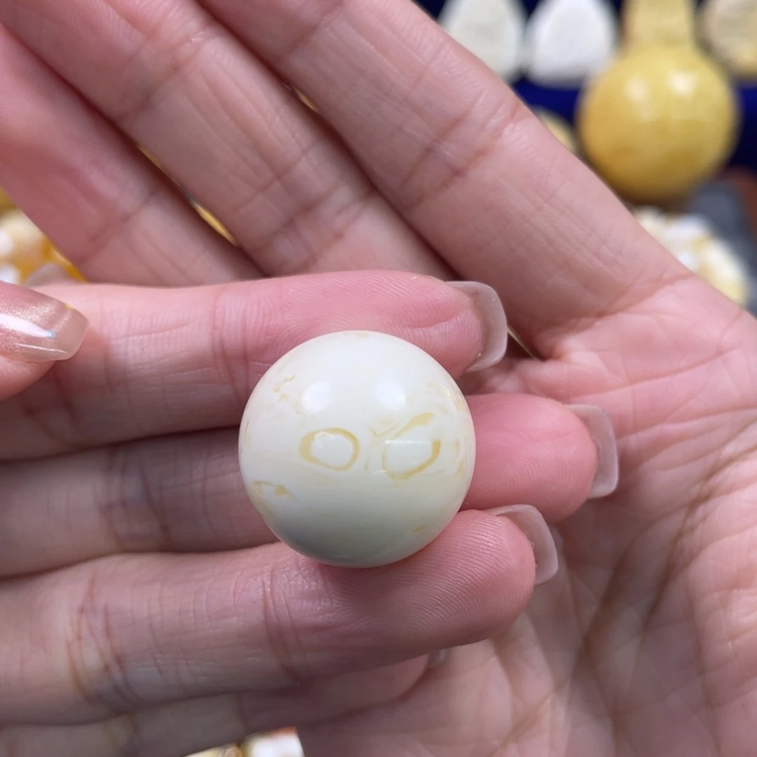 裸石蜜蜡未镶嵌琥珀蜜蜡珠子卡21mm