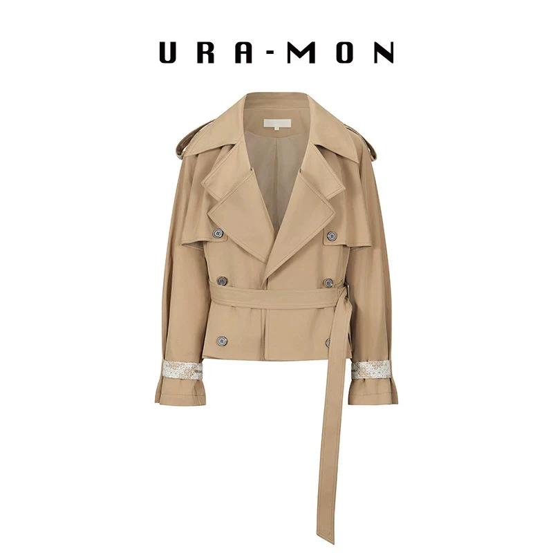 URA-MON ｜蕾丝拼接风衣