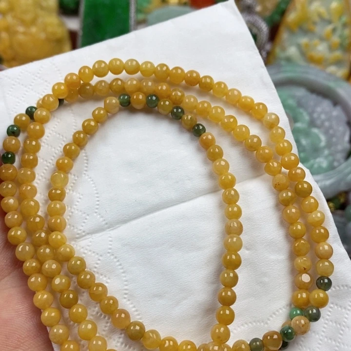 翡翠未镶嵌吊坠(赠链)微***A