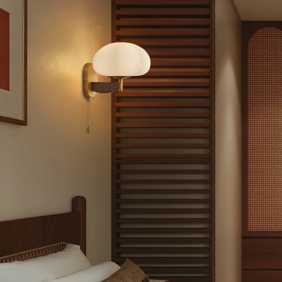 中山灯具法式壁灯中古风卧室床头灯楼梯灯高级感复古过道灯墙壁灯