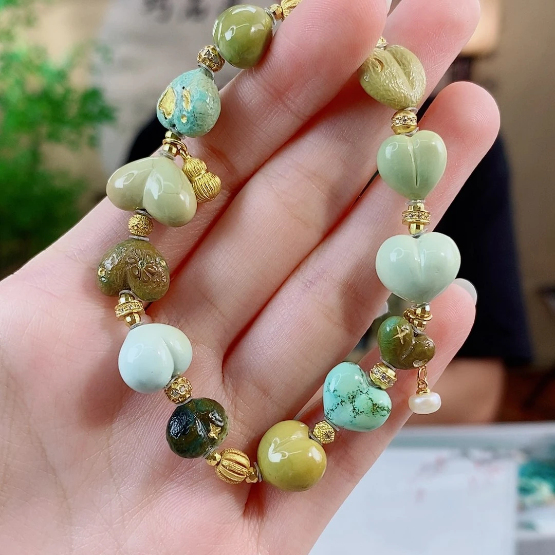 银S925镶嵌绿松石珠宝奇石