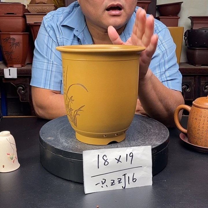 紫砂花盆货号一只ZZJ16