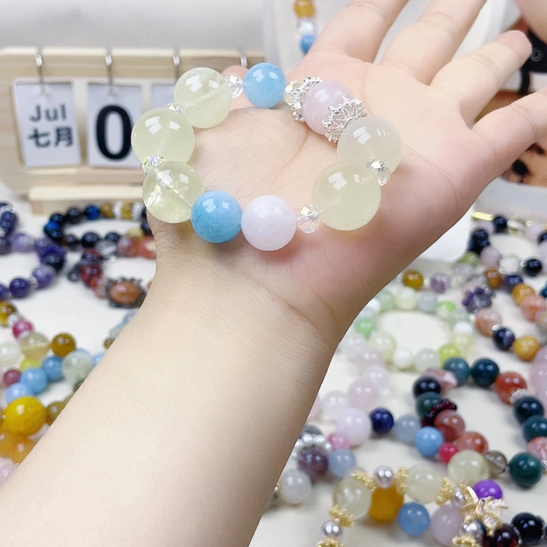 水晶手链银S925镶嵌