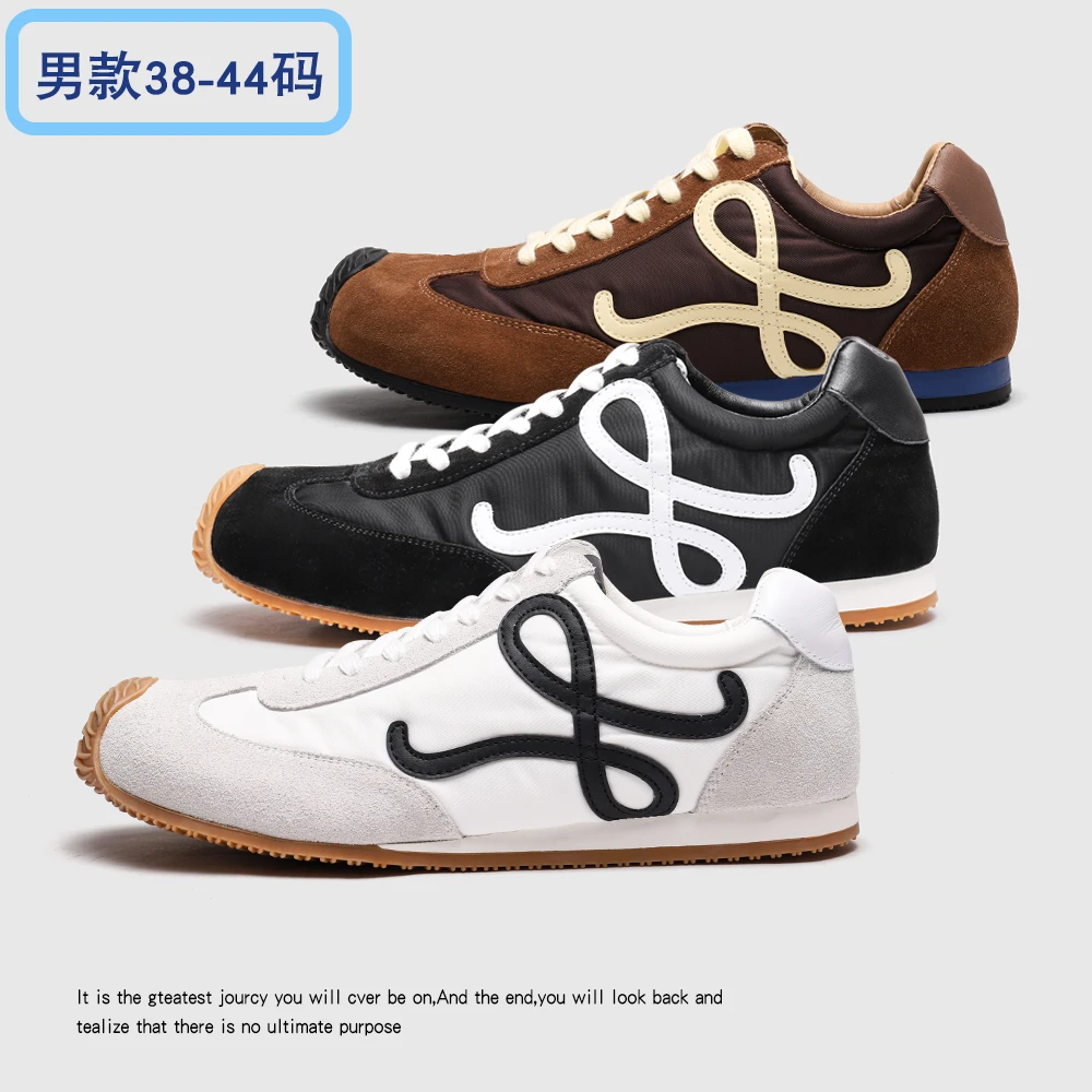 老罗家同款Ballet Runner  2.0新款歪头阿甘鞋平底运动鞋德训鞋男