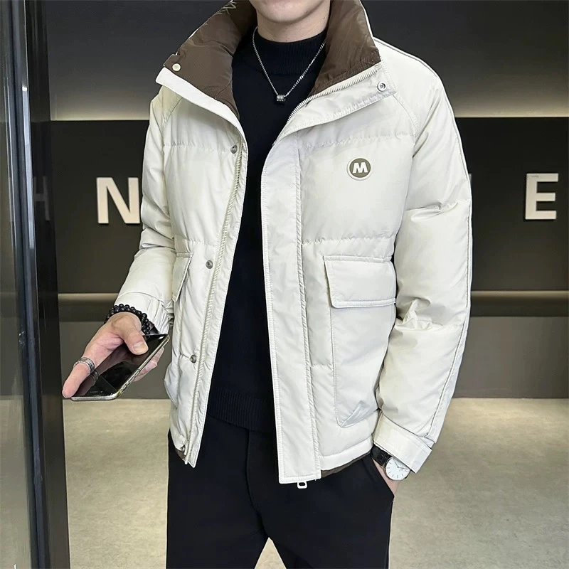 【肤感立领三防羽绒服】冬季新款保暖微宽百搭休闲外套-7866