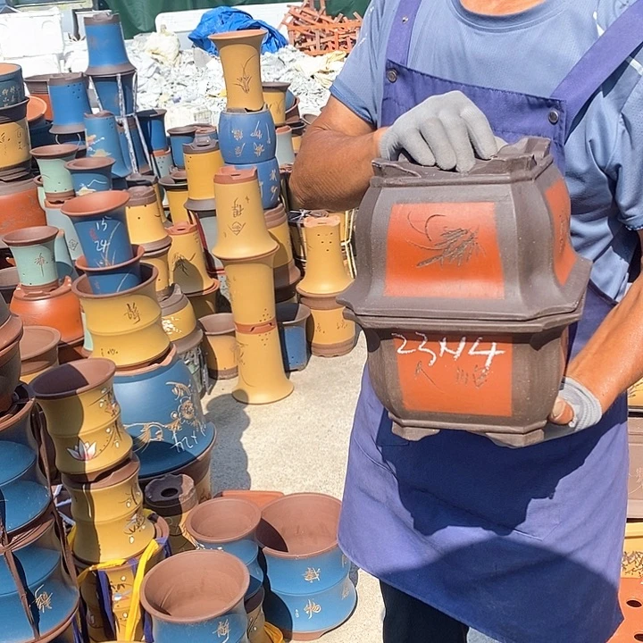 紫砂花盆紫砂花盆