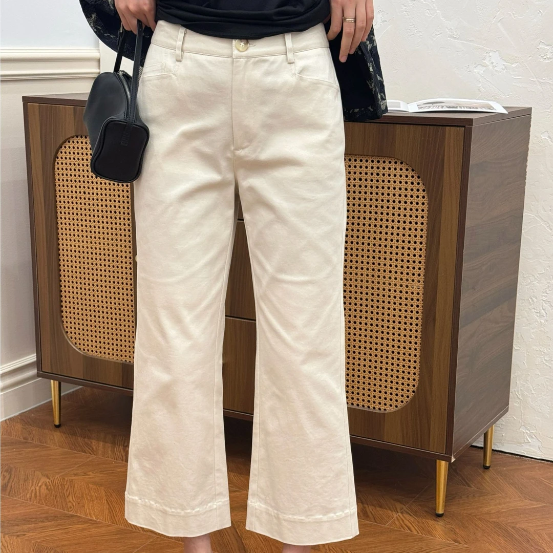浪清/女装推荐 梓雨春夏素雅百搭休闲裤44425/44636#2025新款夏季
