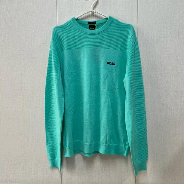 HUGO BOSS/雨果博斯 hu038 绿色毛衣套衫 休闲百搭