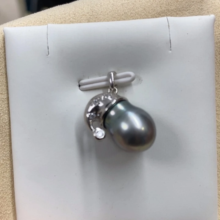 银S925镶嵌颈饰海水珍珠，不退换，链接4