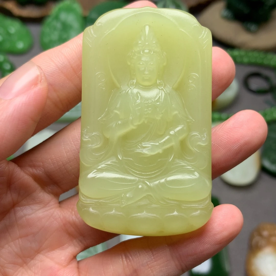 和田玉未镶嵌颈饰