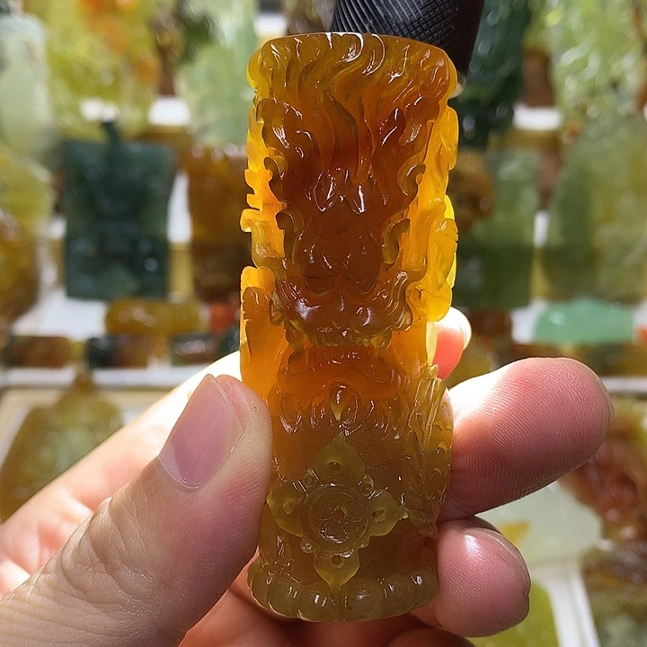 蛇纹石玉未镶嵌珠宝半成品