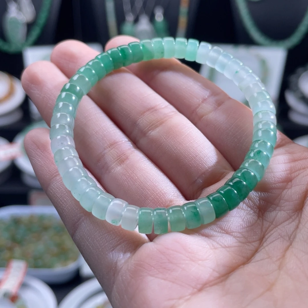 石英质玉（非洲翠）未镶嵌手串