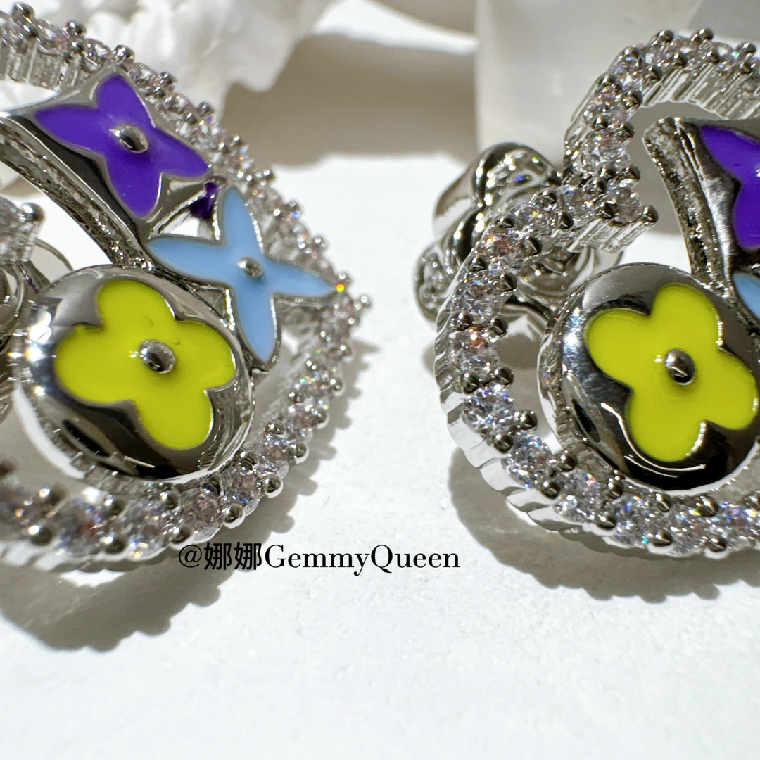 铜合金合成锆石耳饰 娜娜GemmyQueen耳环GQ06885