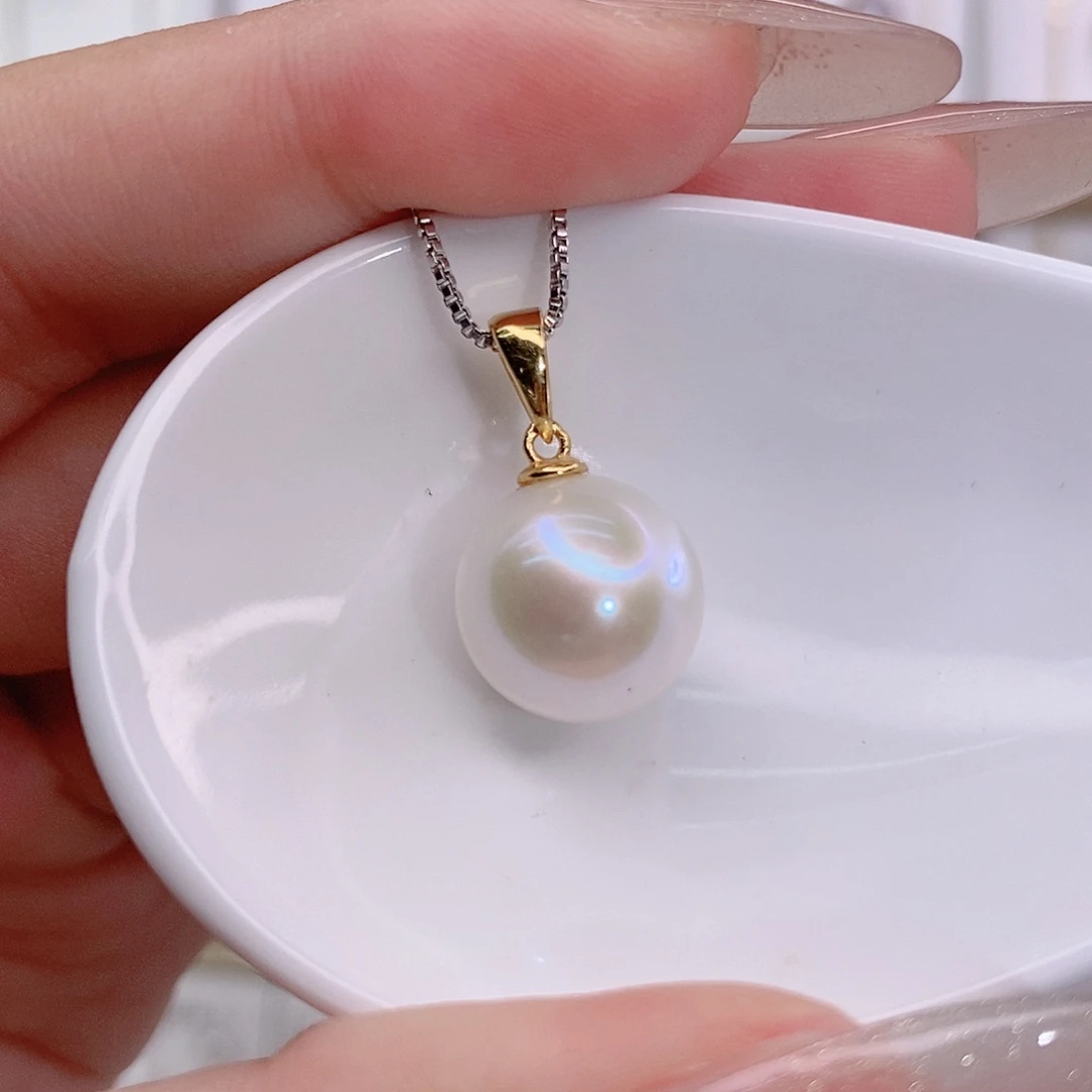 淡水珍珠银S925镶嵌颈饰12➕