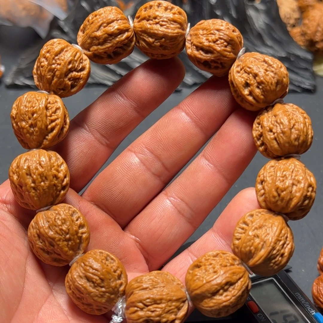 文玩核桃手串尺寸边肚21高20