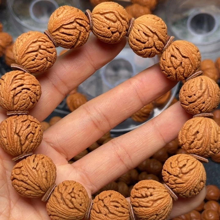 桃核手串龙纹桃核48