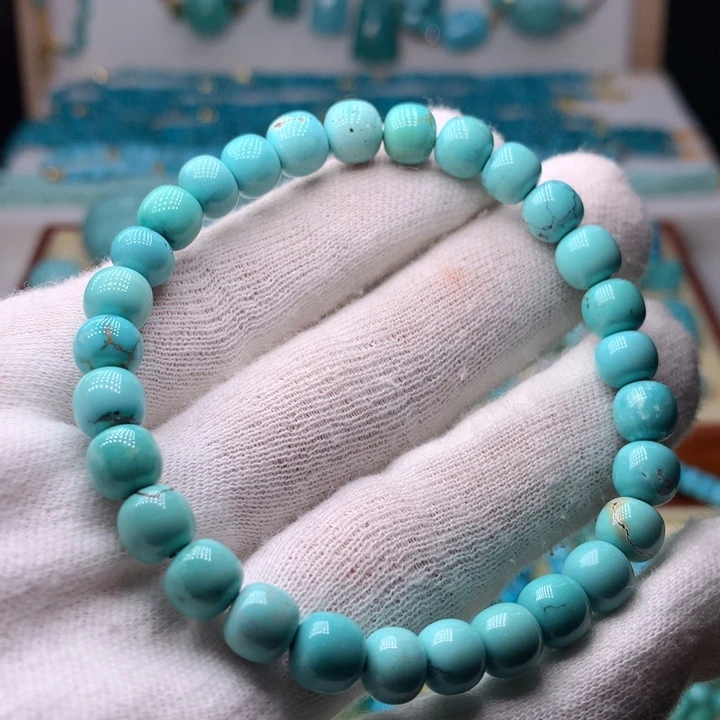 绿松石未镶嵌老型手串