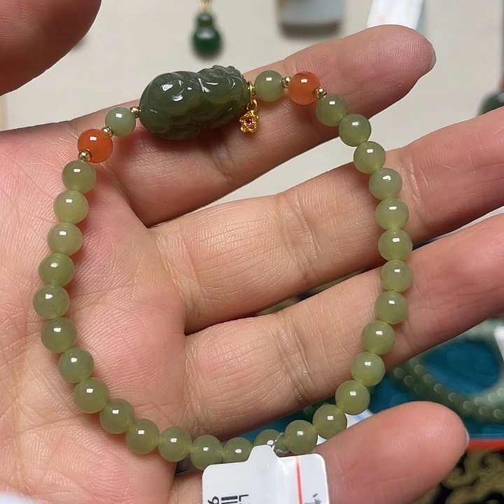 和田玉未镶嵌吊坠(不含链)