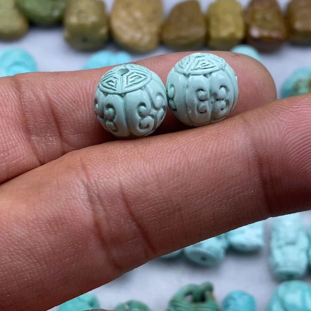 绿松石未镶嵌珠宝半成品