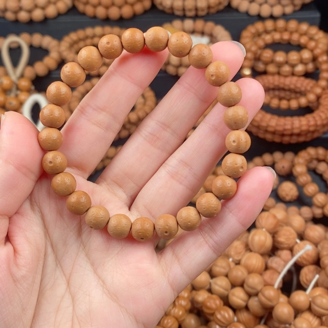 猴头核桃手串陨石坑