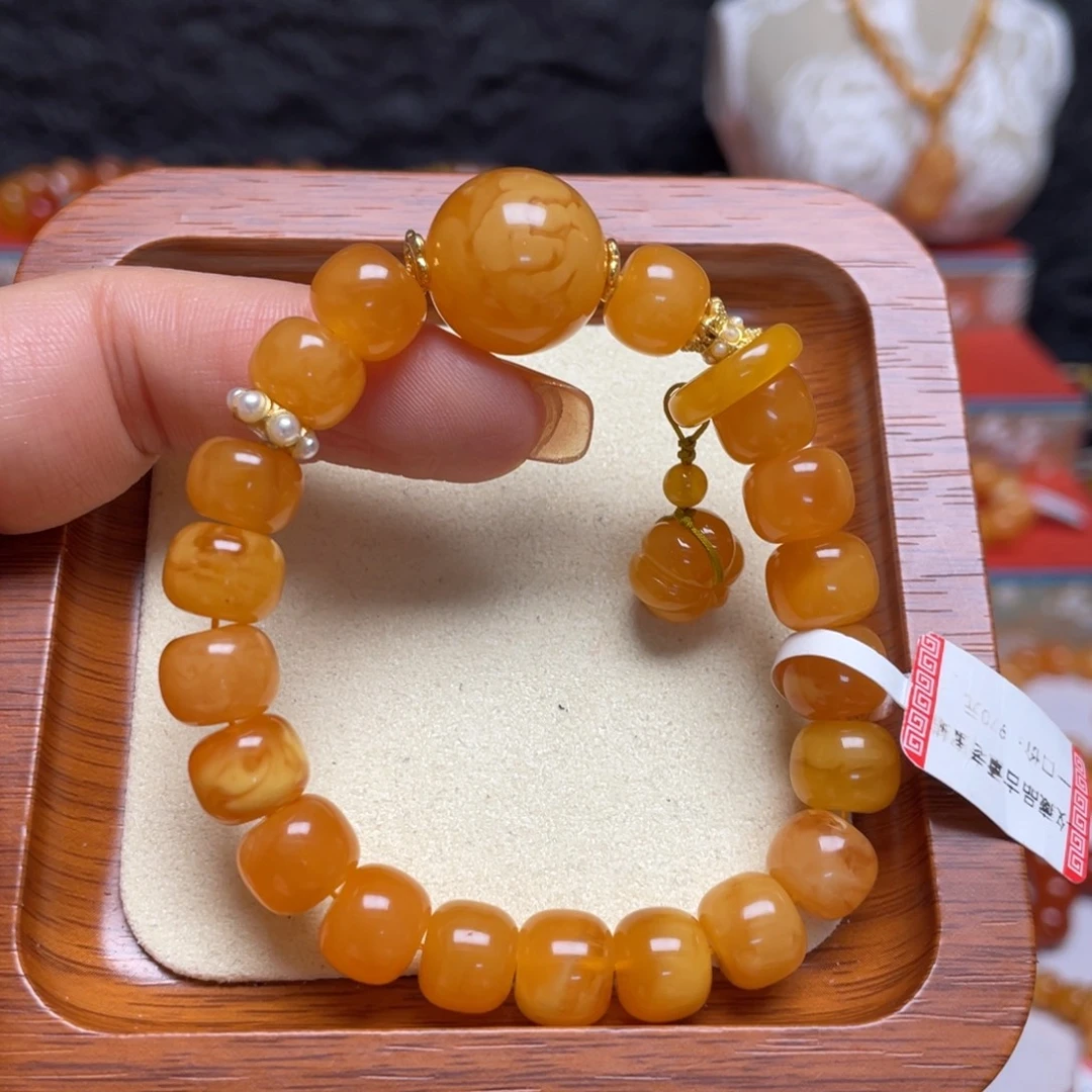 蜜蜡未镶嵌颈饰项链