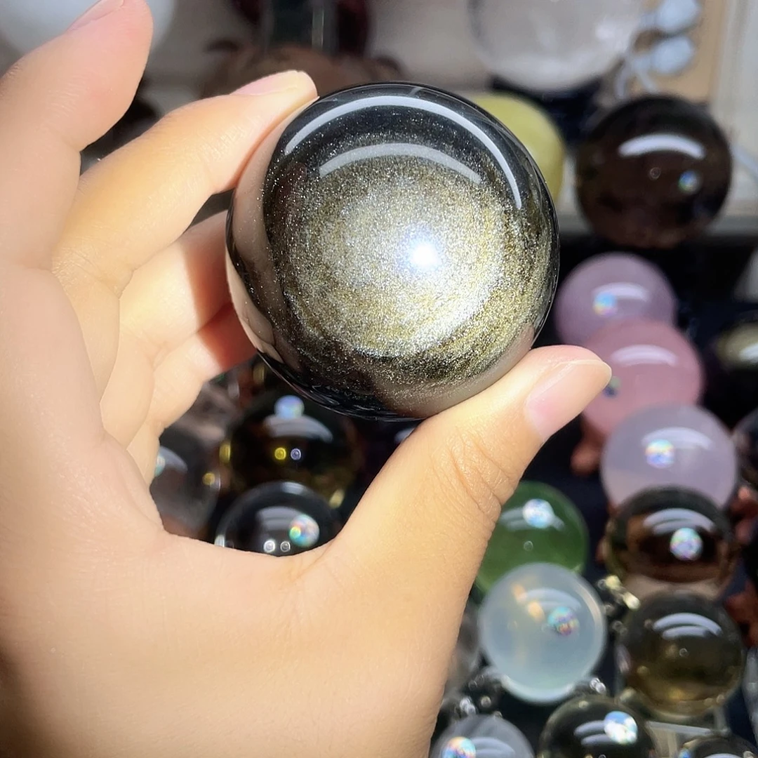 水晶珠宝半成品未镶嵌金曜卡55A82