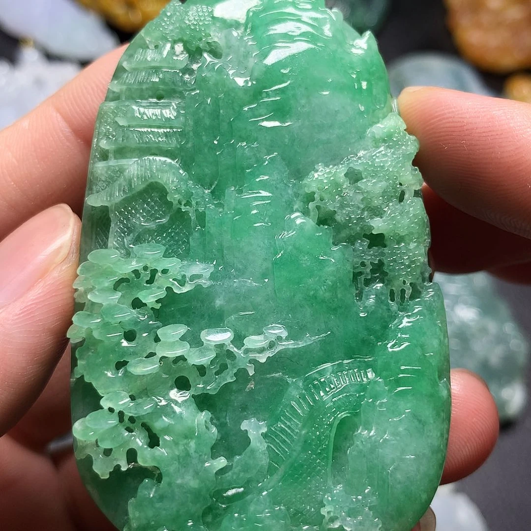 颈饰未镶嵌翡翠翡翠