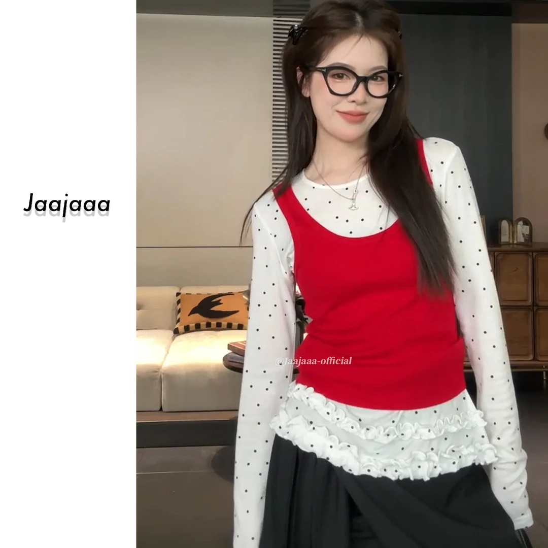 Jaajaaa卡利斯特  修身百搭无袖显瘦U领吊带背心/EXB