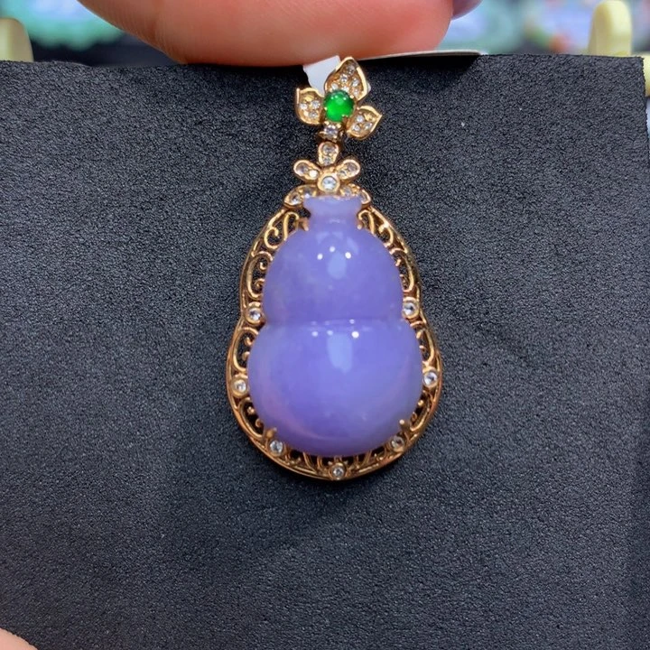 翡翠手链18K金镶嵌翡翠