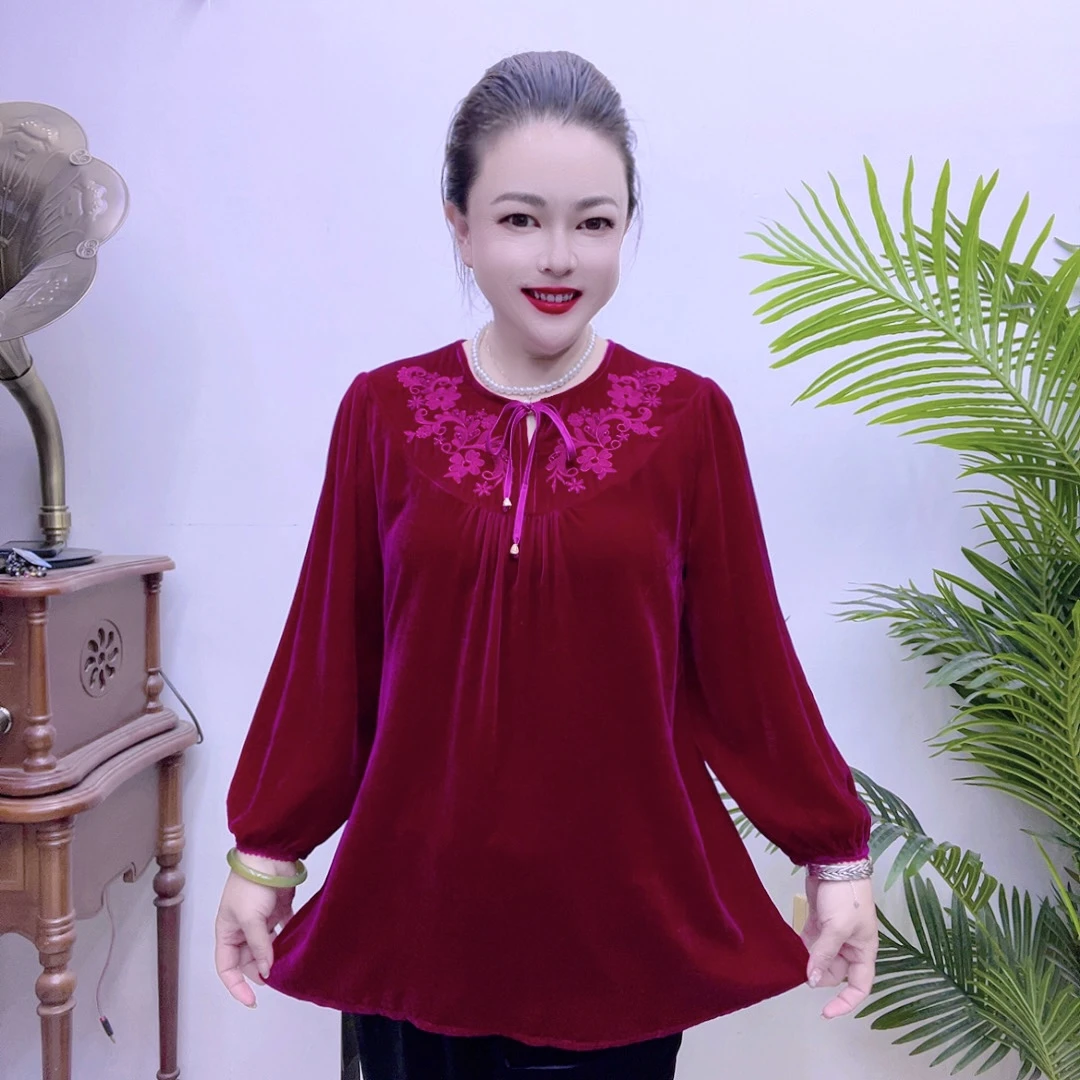 桑蚕丝小衫时尚高档气质百搭10A2233